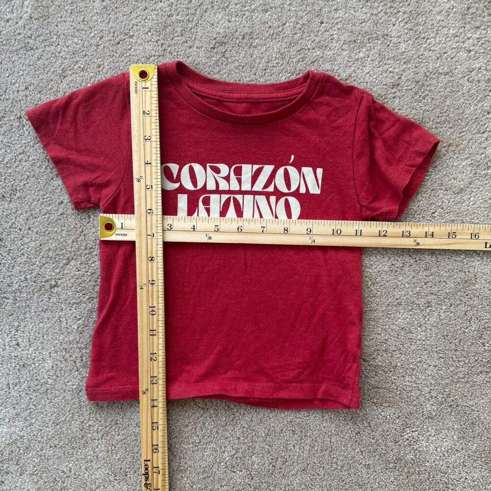 Corazón Latino Toddler Tee 3T Red Hispanic Pride Shirt Bilingual Kids Top - Picture 5 of 6
